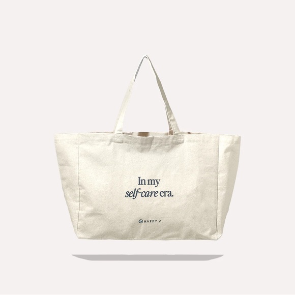 HAPPY V Handbags - HAPPY V IN MY SELF CARE ERA TOTE BAG